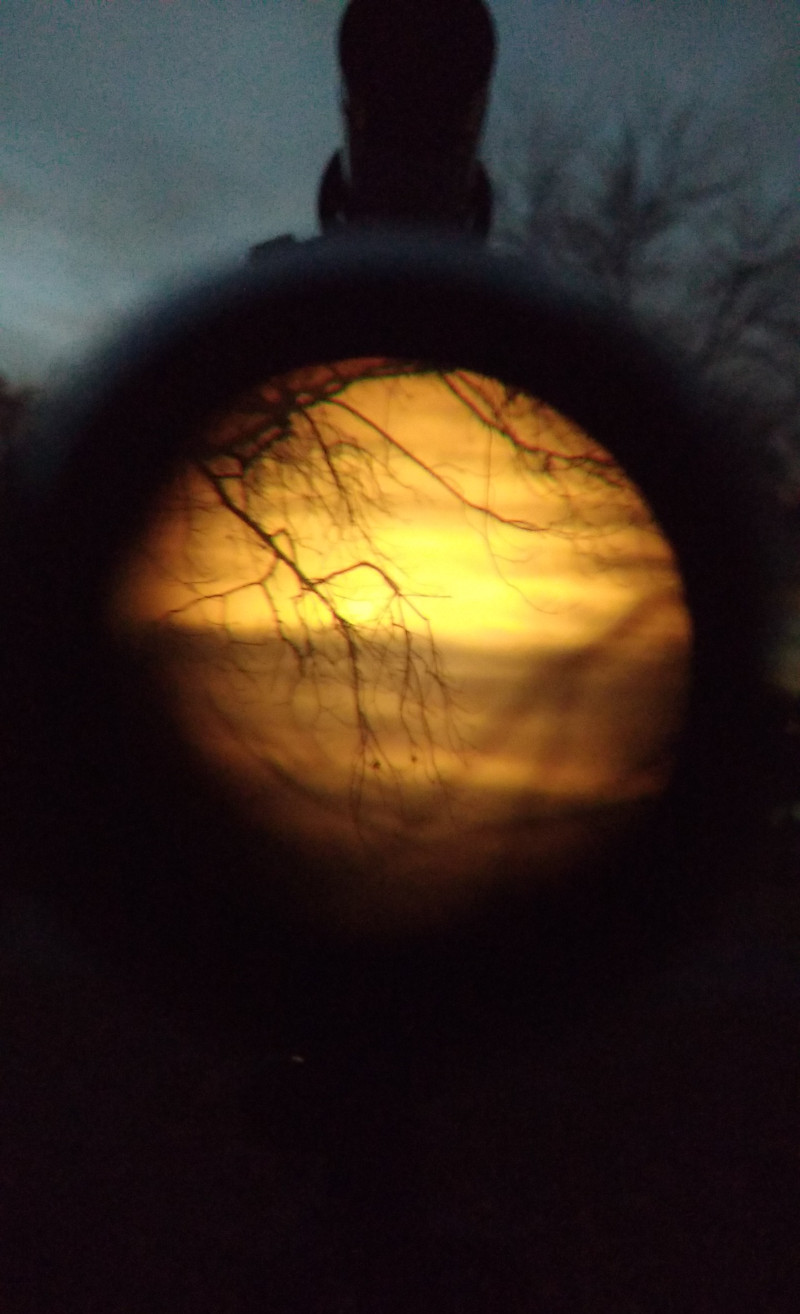 Sunset through the telescope