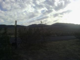 The view from my camp site