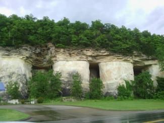 Some cool cliffs along the roadside