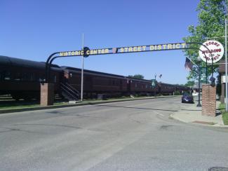 Downtown Urichsville where I accidentally took a wrong turn