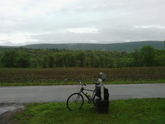 A gorgeous Appalachian landscape during the day's only dry point