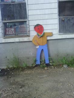 I thought this cutout guy was real for a second.