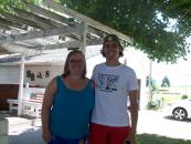 We knocked on a nearby door to ask where a bicycle shop was.  Unfortunately she said there wasn't one within fifteen kilometers.