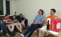 Old friends visiting.