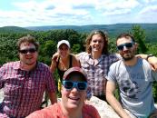Group hiking on south mountain