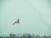 Roadside flag on the way to Naigara Falls